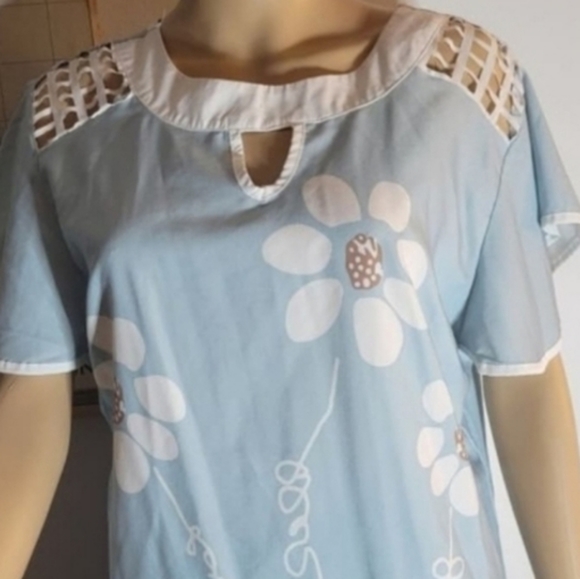 Wish Blue Top size Large/12 - Picture 4 of 4